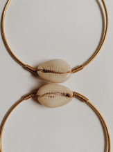 Load image into Gallery viewer, Forever Cowrie Hoop Earrings
