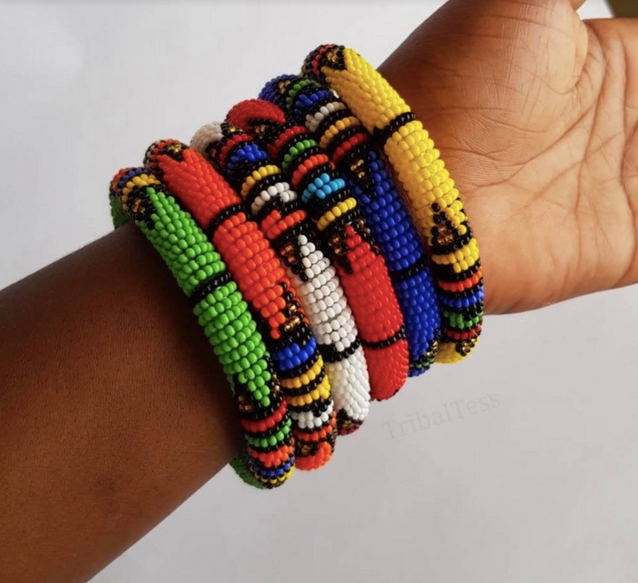 Maasai beaded bangle