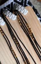 Load image into Gallery viewer, Black Gold Waistbeads
